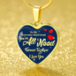 You'Re All I Need Awesome Boyfriend Stainless Steel or 18k Gold Heart Pendant Necklace 18-22" - Express Your Love Gifts