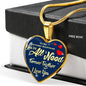 You'Re All I Need Awesome Boyfriend Stainless Steel or 18k Gold Heart Pendant Necklace 18-22" - Express Your Love Gifts