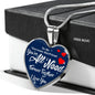 You'Re All I Need Awesome Boyfriend Stainless Steel or 18k Gold Heart Pendant Necklace 18-22" - Express Your Love Gifts