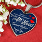 You'Re All I Need Awesome Boyfriend Stainless Steel or 18k Gold Heart Pendant Necklace 18-22" - Express Your Love Gifts