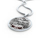 You'Re The Best ! I Love You Mom Circle Necklace Stainless Steel or 18k Gold 18-22" - Express Your Love Gifts