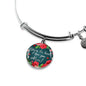 You'Re The Best I Love You Mom Stainless Steel or 18k Gold Circle Bangle Bracelet - Express Your Love Gifts