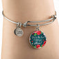You'Re The Best I Love You Mom Stainless Steel or 18k Gold Circle Bangle Bracelet - Express Your Love Gifts