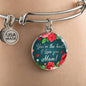 You'Re The Best I Love You Mom Stainless Steel or 18k Gold Circle Bangle Bracelet - Express Your Love Gifts