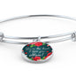 You'Re The Best I Love You Mom Stainless Steel or 18k Gold Circle Bangle Bracelet - Express Your Love Gifts
