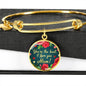 You'Re The Best I Love You Mom Stainless Steel or 18k Gold Circle Bangle Bracelet - Express Your Love Gifts