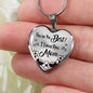 You'Re The Best! I Love You Mom Stainless Steel or 18k Gold Heart Pendant Necklace 18-22" - Express Your Love Gifts