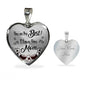You'Re The Best! I Love You Mom Stainless Steel or 18k Gold Heart Pendant Necklace 18-22" - Express Your Love Gifts