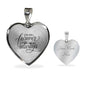 You Will Forever Be My Always Necklace Stainless Steel or 18k Gold Heart Pendant 18-22" - Express Your Love Gifts