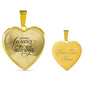 You Will Forever Be My Always Necklace Stainless Steel or 18k Gold Heart Pendant 18-22" - Express Your Love Gifts