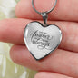 You Will Forever Be My Always Necklace Stainless Steel or 18k Gold Heart Pendant 18-22" - Express Your Love Gifts