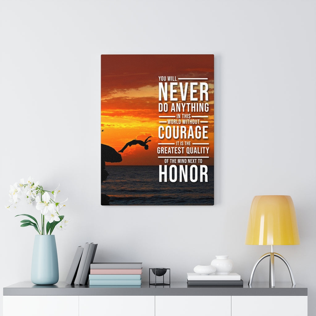 You Will Never Do Anything In This World Motivational Verse Printed On Ready To Hang Wall Art - Express Your Love Gifts
