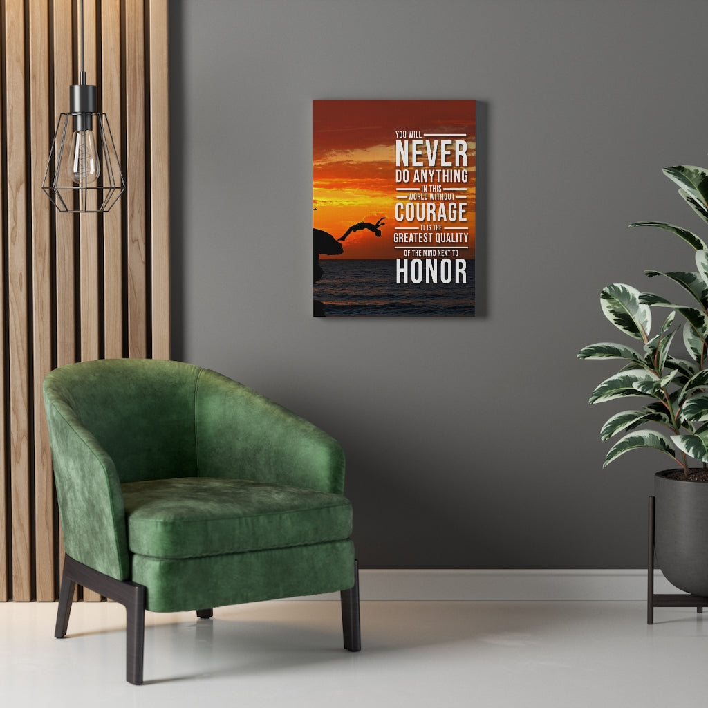 You Will Never Do Anything In This World Motivational Verse Printed On Ready To Hang Wall Art - Express Your Love Gifts