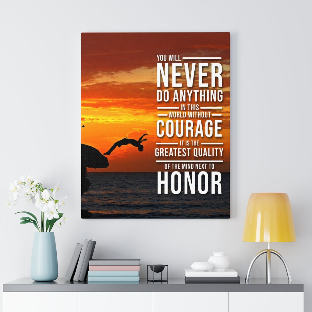 You Will Never Do Anything In This World Motivational Verse Printed On Ready To Hang Wall Art - Express Your Love Gifts