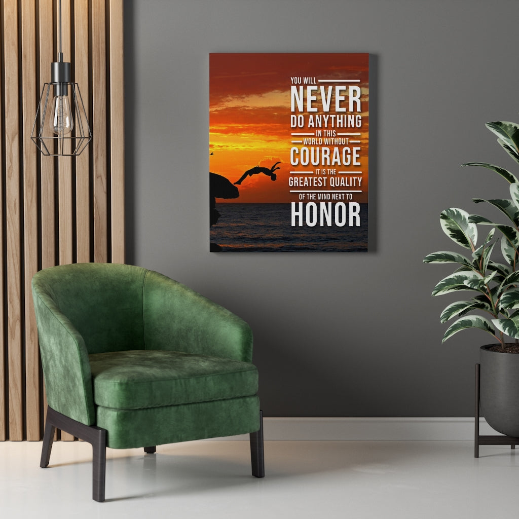 You Will Never Do Anything In This World Motivational Verse Printed On Ready To Hang Wall Art - Express Your Love Gifts