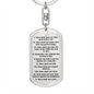 10 Commandments Clear Swivel Keychain Dog Tag Stainless Steel or 18k Gold-Express Your Love Gifts