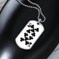 10 of Clubs Gambler Necklace Stainless Steel or 18k Gold Dog Tag 24" Chain-Express Your Love Gifts