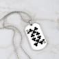 10 of Clubs Gambler Necklace Stainless Steel or 18k Gold Dog Tag 24" Chain-Express Your Love Gifts