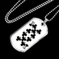 10 of Clubs Gambler Necklace Stainless Steel or 18k Gold Dog Tag 24" Chain-Express Your Love Gifts
