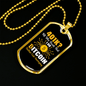 401K or Bitcoin Crypto Necklace Stainless Steel or 18k Gold Dog Tag 24" Chain-Express Your Love Gifts