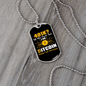 401K or Bitcoin Crypto Necklace Stainless Steel or 18k Gold Dog Tag 24" Chain-Express Your Love Gifts