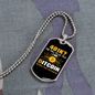 401K or Bitcoin Crypto Necklace Stainless Steel or 18k Gold Dog Tag 24" Chain-Express Your Love Gifts