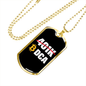 401k or DCA Crypto Necklace Stainless Steel or 18k Gold Dog Tag 24" Chain-Express Your Love Gifts