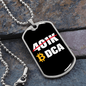 401k or DCA Crypto Necklace Stainless Steel or 18k Gold Dog Tag 24" Chain-Express Your Love Gifts
