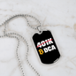 401k or DCA Crypto Necklace Stainless Steel or 18k Gold Dog Tag 24" Chain-Express Your Love Gifts
