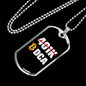 401k or DCA Crypto Necklace Stainless Steel or 18k Gold Dog Tag 24" Chain-Express Your Love Gifts