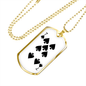 7 of Spades Gambler Necklace Stainless Steel or 18k Gold Dog Tag 24" Chain-Express Your Love Gifts