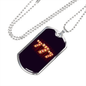 777 Lucky Gambler Necklace Stainless Steel or 18k Gold Dog Tag 24-Express Your Love Gifts