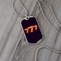 777 Lucky Gambler Necklace Stainless Steel or 18k Gold Dog Tag 24-Express Your Love Gifts