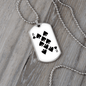 8 of Spades Gambler Necklace Stainless Steel or 18k Gold Dog Tag 24" Chain-Express Your Love Gifts