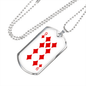 9 of Diamonds Gambler Necklace Stainless Steel or 18k Gold Dog Tag 24" Chain-Express Your Love Gifts