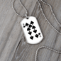 9 of Spades Gambler Necklace Stainless Steel or 18k Gold Dog Tag 24" Chain-Express Your Love Gifts