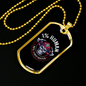 99 Percent Firefighter Gift Stainless Steel or 18k Gold Dog Tag 24" Chain-Express Your Love Gifts
