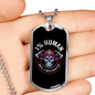 99 Percent Firefighter Gift Stainless Steel or 18k Gold Dog Tag 24" Chain-Express Your Love Gifts