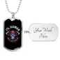 99 Percent Firefighter Gift Stainless Steel or 18k Gold Dog Tag 24" Chain-Express Your Love Gifts