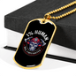 99 Percent Firefighter Gift Stainless Steel or 18k Gold Dog Tag 24" Chain-Express Your Love Gifts