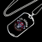 99 Percent Firefighter Gift Stainless Steel or 18k Gold Dog Tag 24" Chain-Express Your Love Gifts