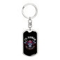 99 Percent Firefighter Keychain Stainless Steel or 18k Gold Dog Tag Keyring-Express Your Love Gifts