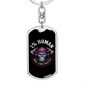 99 Percent Firefighter Keychain Stainless Steel or 18k Gold Dog Tag Keyring-Express Your Love Gifts