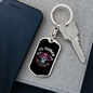 99 Percent Firefighter Keychain Stainless Steel or 18k Gold Dog Tag Keyring-Express Your Love Gifts