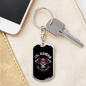 99 Percent Firefighter Keychain Stainless Steel or 18k Gold Dog Tag Keyring-Express Your Love Gifts