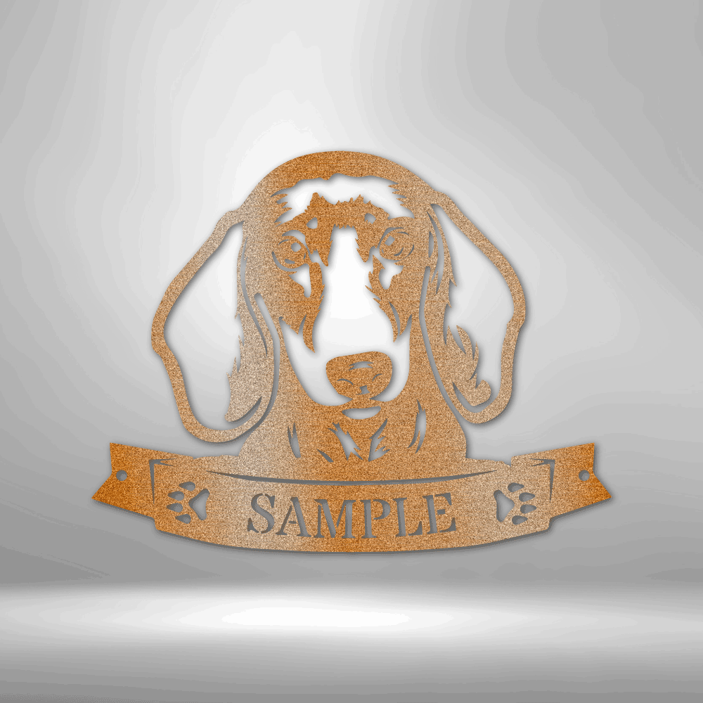 Personalized Dachshund Face Monogram Steel Sign Steel Art Wall Metal Decor-Express Your Love Gifts