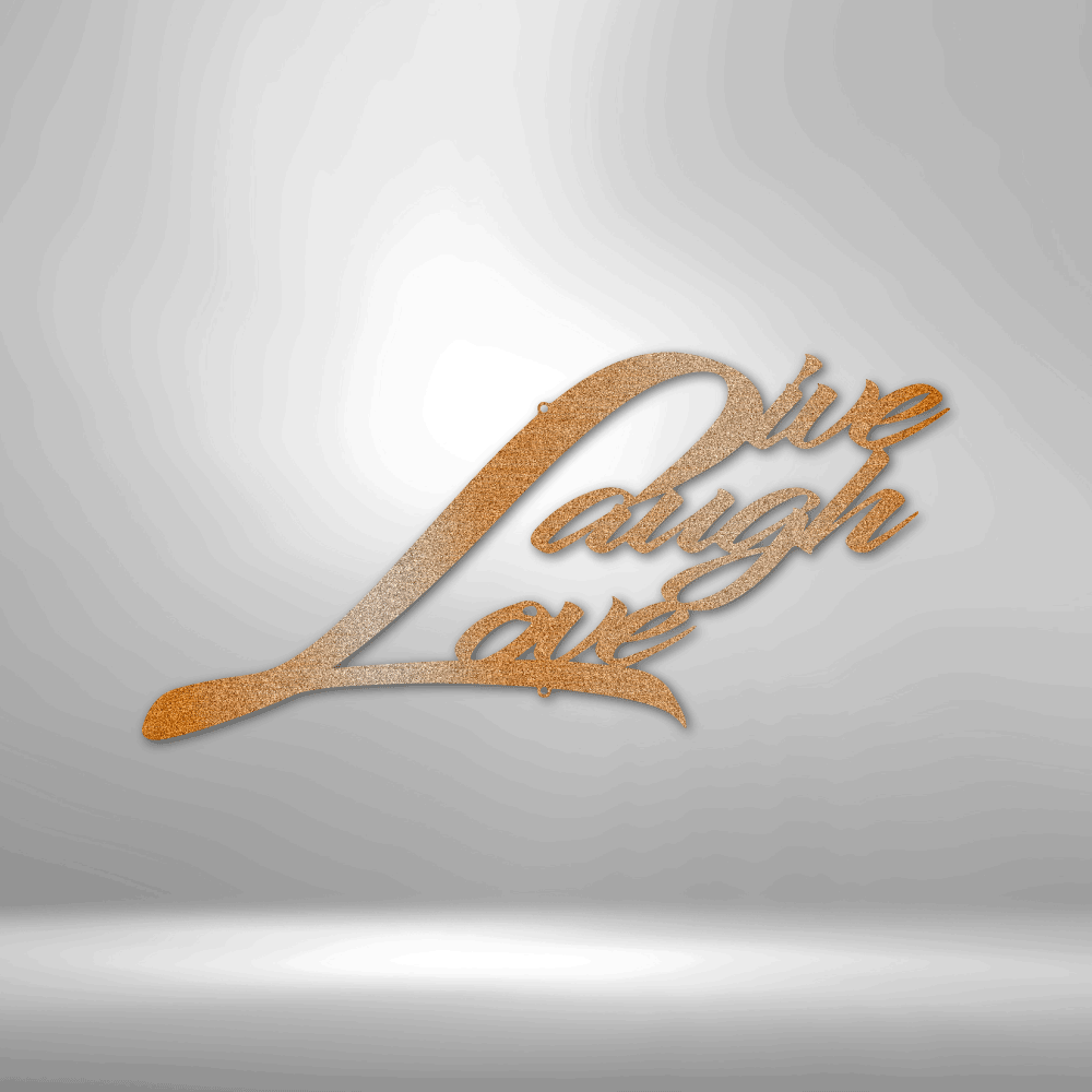 Live Laugh Love Steel Sign Steel Art Wall Metal Decor-Express Your Love Gifts