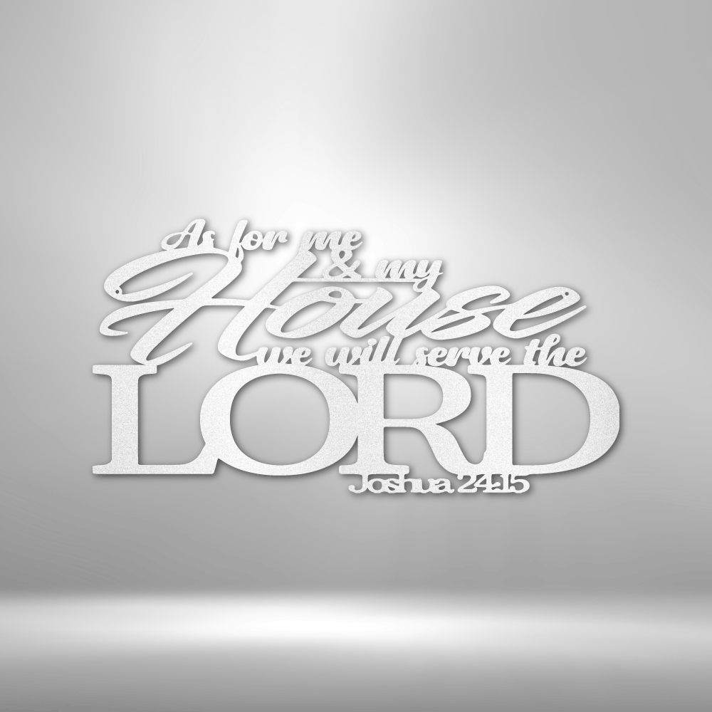 Scripture Walls Joshua 24.15 Bible Verse Steel Sign Steel Art Wall Metal Decor-Express Your Love Gifts