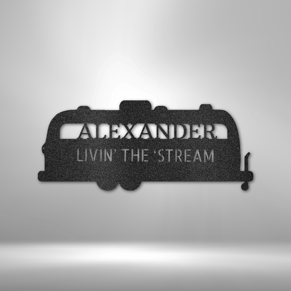 Personalized Airstream Monogram Steel Sign Steel Art Wall Metal Decor-Express Your Love Gifts