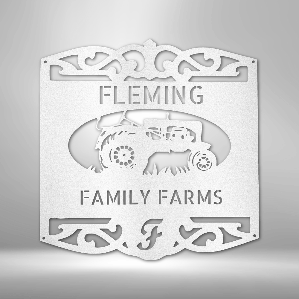 Personalized Classic Tractor Monogram Steel Sign Steel Art Wall Metal Decor-Express Your Love Gifts